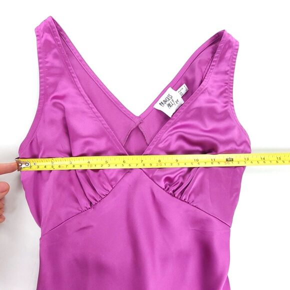 PRINCESS POLLY Nellie 90s Mini Slip Dress Purple Satin Y2k Glam Clean Girl 0 - Picture 4 of 10